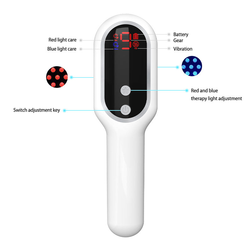 Electric Head Massager Blue Red Light