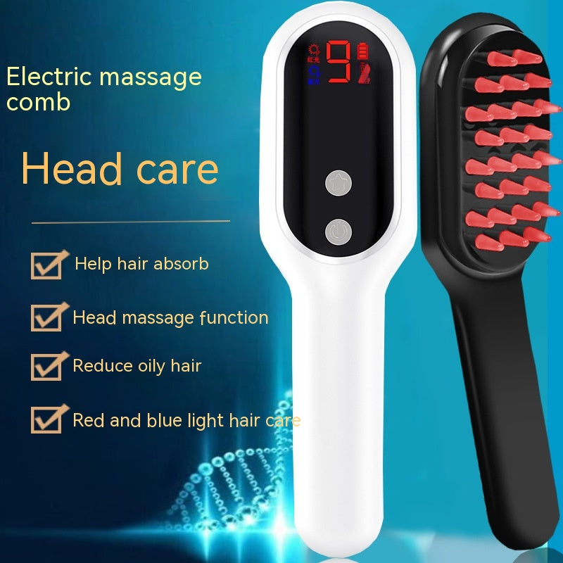 Electric Head Massager Blue Red Light
