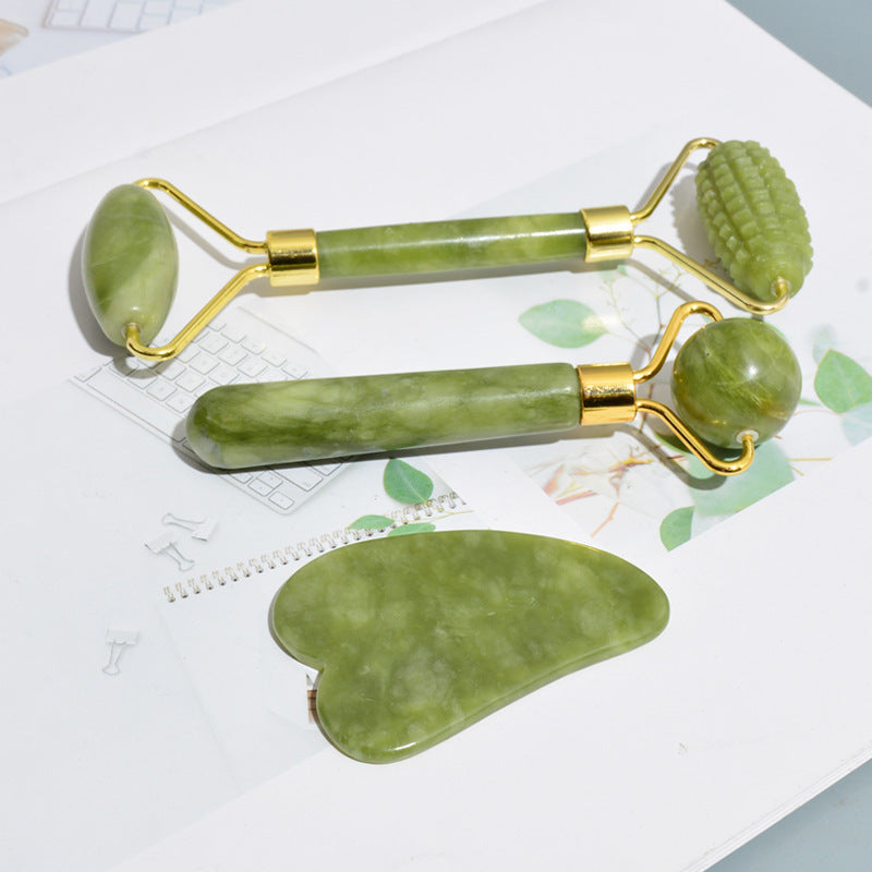 Glowgem - Jade Facial Roller Set