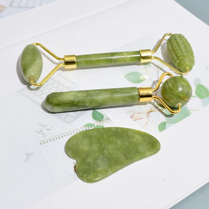 Glowgem - Jade Facial Roller Set